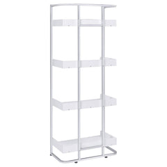 Ember White Bookcase - furniture place usa