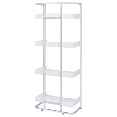 Ember White Bookcase - furniture place usa