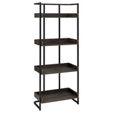Ember Black Bookcase - furniture place usa