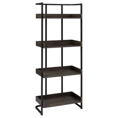 Ember Black Bookcase - furniture place usa