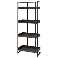 Ember Black Bookcase - furniture place usa