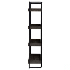 Ember Black Bookcase - furniture place usa