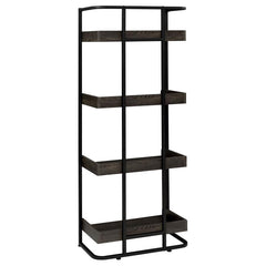 Ember Black Bookcase - furniture place usa
