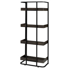 Ember Black Bookcase - furniture place usa