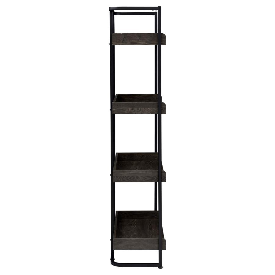 Ember Black Bookcase - furniture place usa