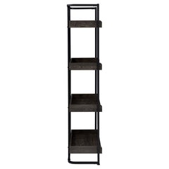 Ember Black Bookcase - furniture place usa