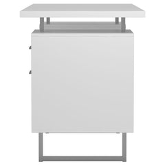 Lawtey White Computer Desk - furniture place usa