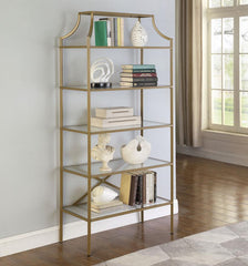 Serena Gold Bookcase - furniture place usa