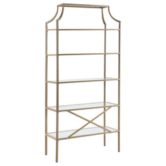 Serena Gold Bookcase - furniture place usa