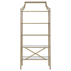 Serena Gold Bookcase - furniture place usa