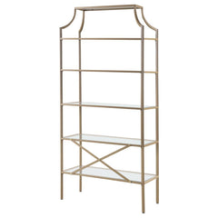 Serena Gold Bookcase - furniture place usa