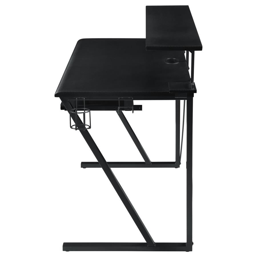 Wedalia Black Gaming Desk - furniture place usa