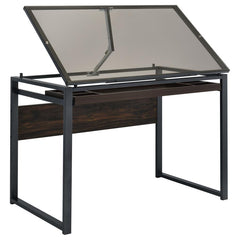 Pantano Grey Drafting Desk - furniture place usa