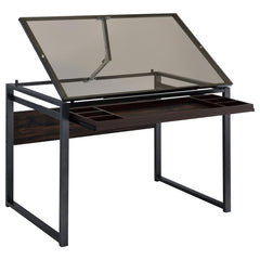 Pantano Grey Drafting Desk - furniture place usa