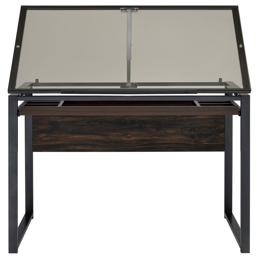 Pantano Grey Drafting Desk - furniture place usa