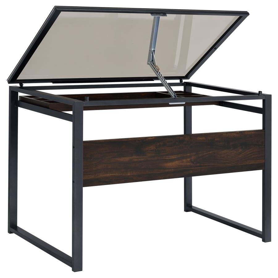 Pantano Grey Drafting Desk - furniture place usa