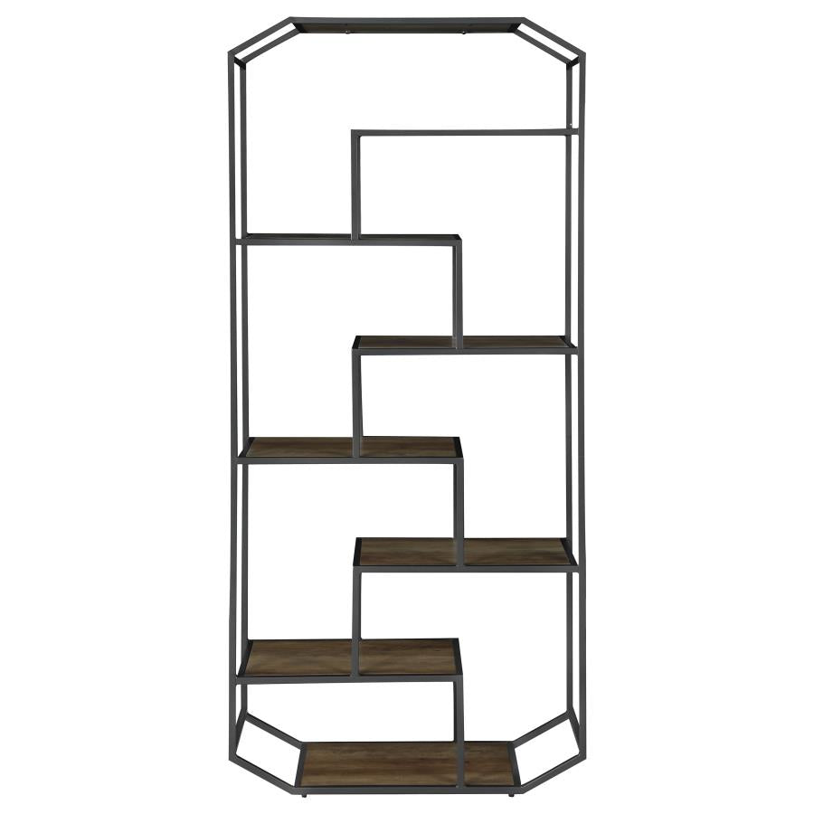 Leland Brown Bookcase - furniture place usa