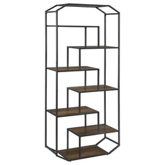 Leland Brown Bookcase - furniture place usa