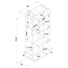 Leland Brown Bookcase - furniture place usa