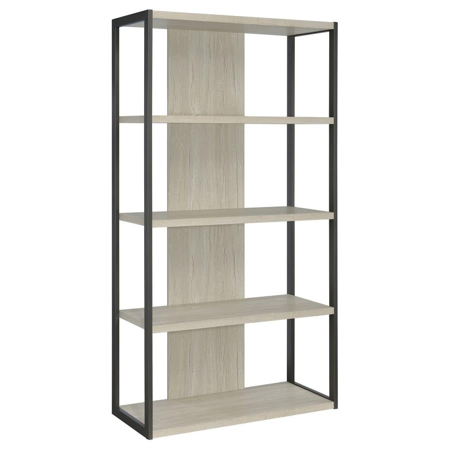 Loomis Grey Bookcase - furniture place usa