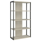 Loomis Grey Bookcase - furniture place usa
