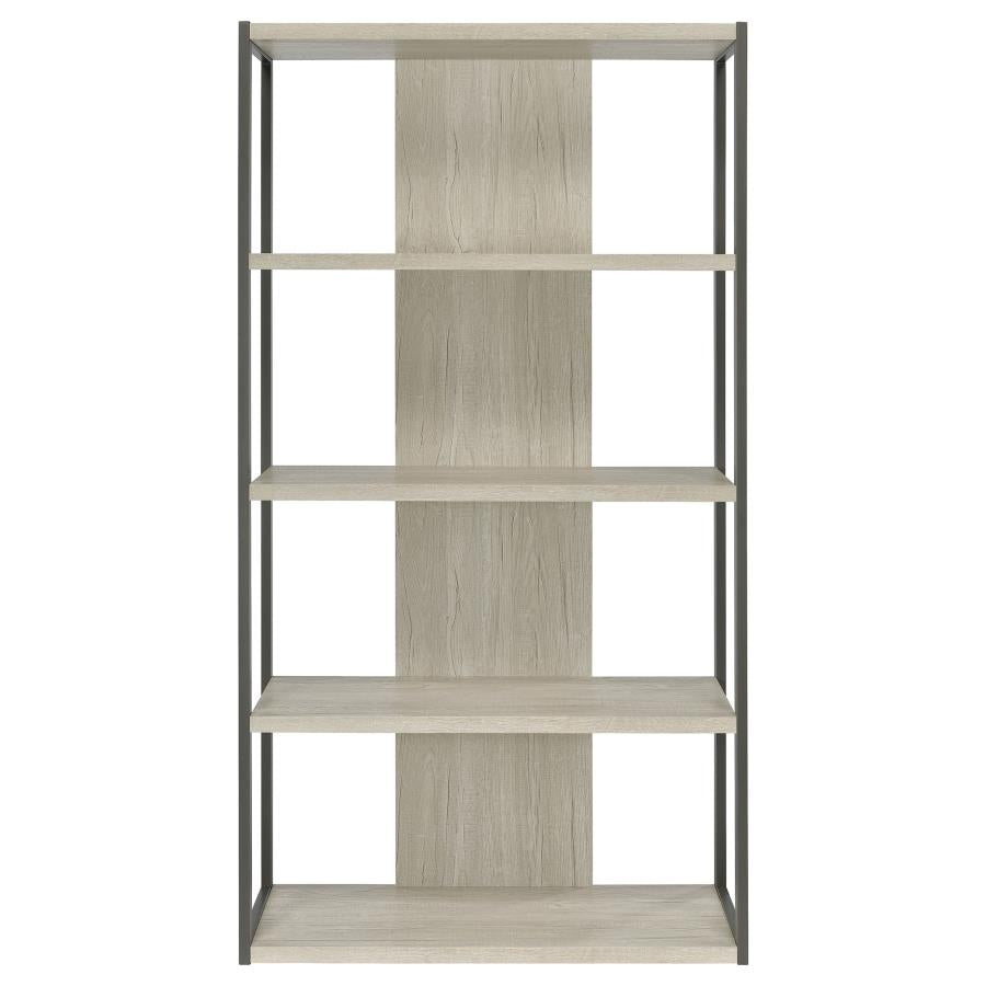 Loomis Grey Bookcase - furniture place usa