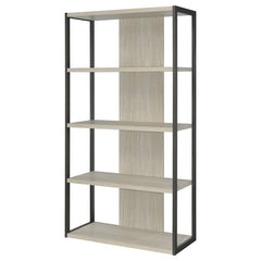 Loomis Grey Bookcase - furniture place usa