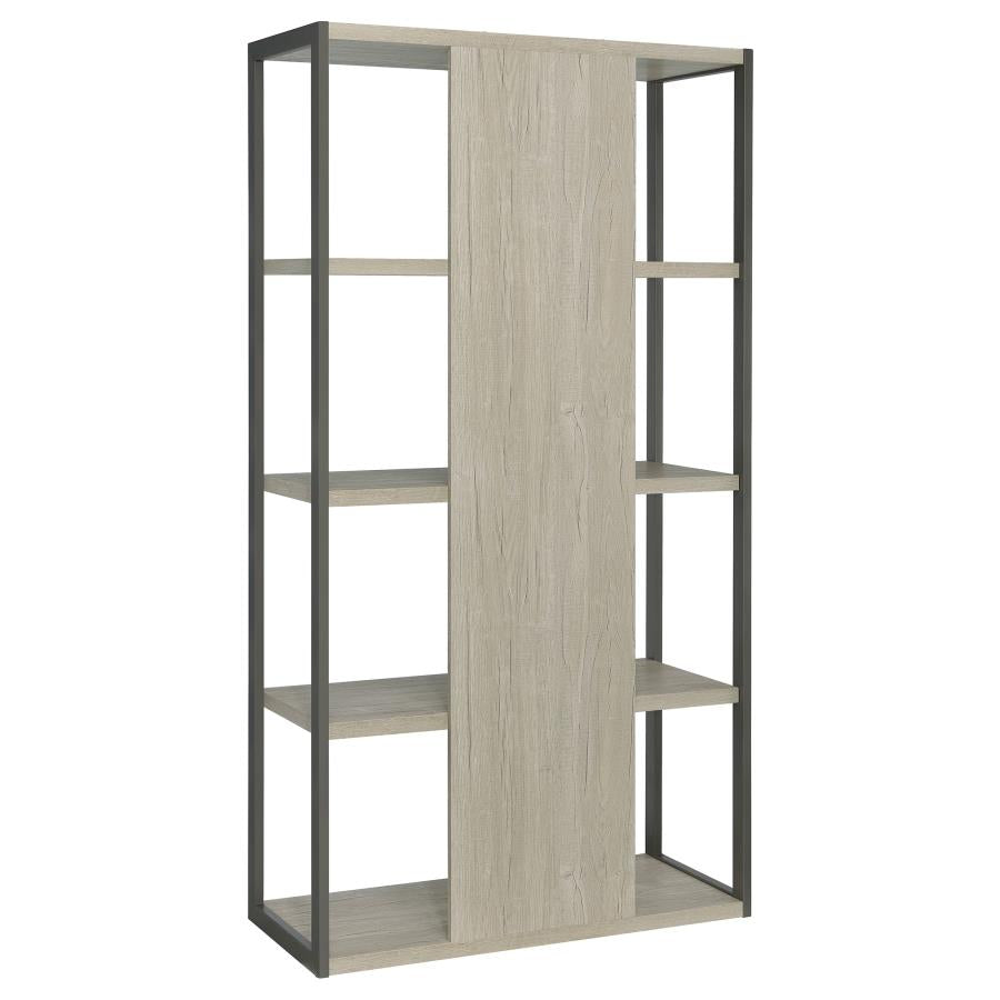 Loomis Grey Bookcase - furniture place usa