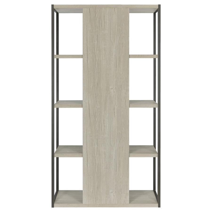 Loomis Grey Bookcase - furniture place usa