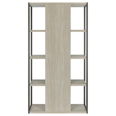 Loomis Grey Bookcase - furniture place usa