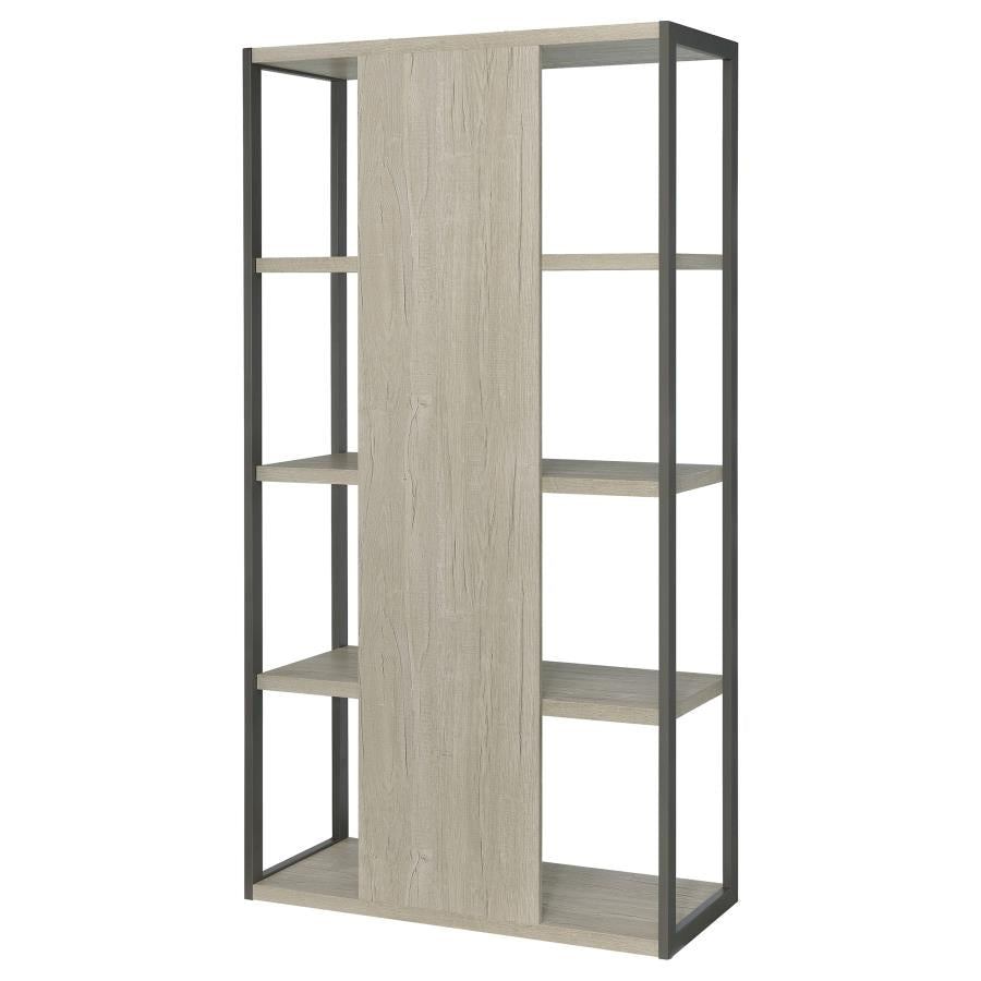Loomis Grey Bookcase - furniture place usa