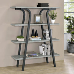 Tatum Grey Bookcase - furniture place usa