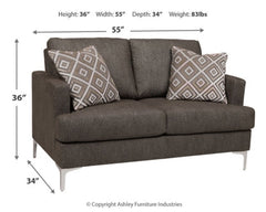 Arcola Sofa and Loveseat - furniture place usa