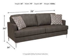 Arcola Sofa and Loveseat - furniture place usa