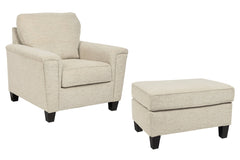 Abinger Chair and Ottoman - furniture place usa