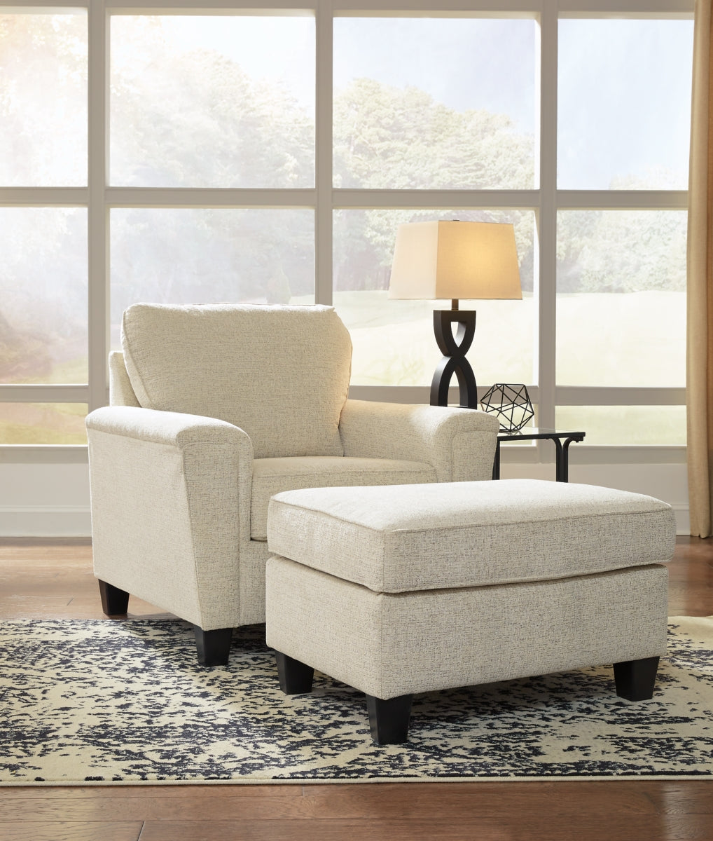 Abinger Chair and Ottoman - furniture place usa