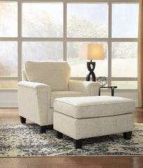 Abinger Chair and Ottoman - furniture place usa