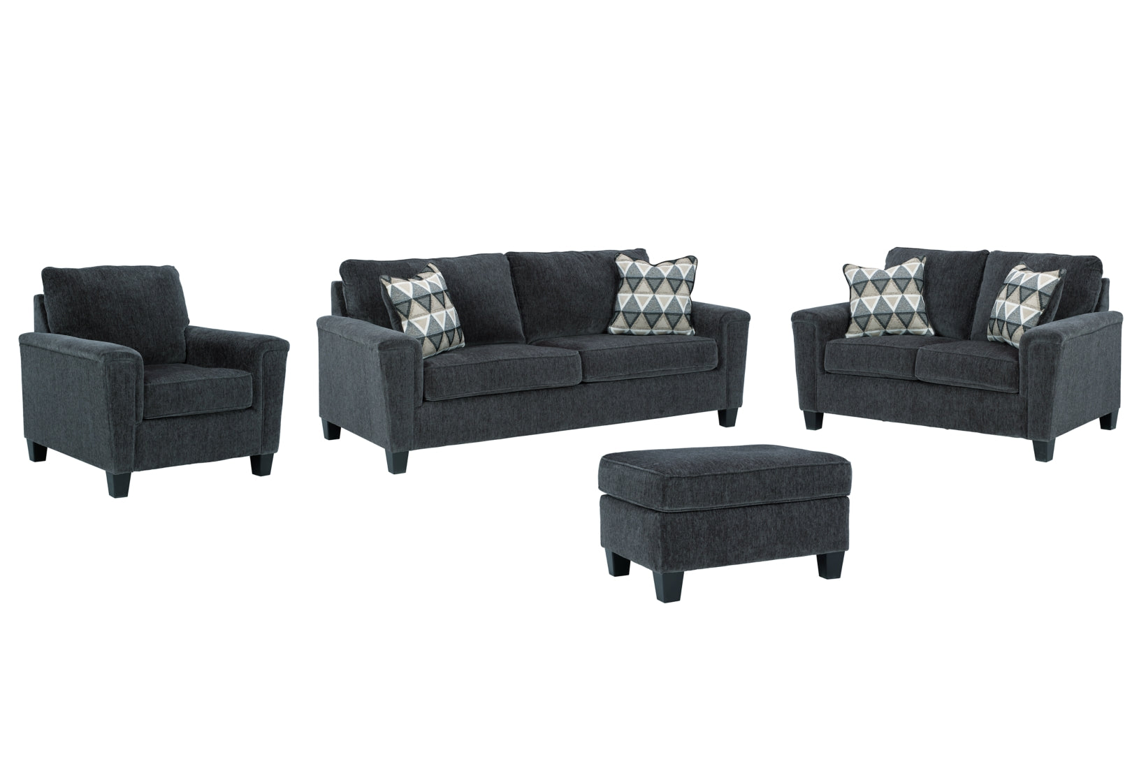 Abinger Sofa, Loveseat, Chair and Ottoman - furniture place usa
