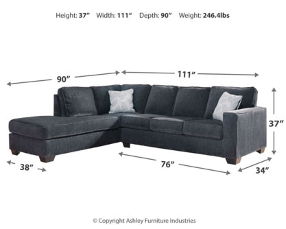 Altari 2-Piece Sectional with Chaise - 87213S1 - furniture place usa