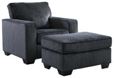 Altari Chair and Ottoman - furniture place usa