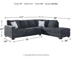 Altari 2-Piece Sleeper Sectional with Chaise - 87213S3 - furniture place usa