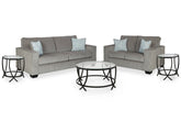 Altari Sofa and Loveseat with Coffee Table and 2 End Tables - furniture place usa