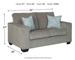 Altari Loveseat - furniture place usa