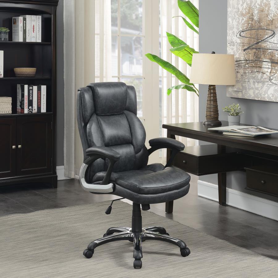 Nerris Grey Office Chair - furniture place usa