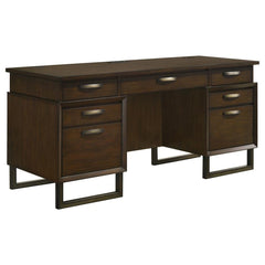 Marshall Brown Credenza Desk - furniture place usa