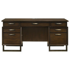 Marshall Brown Credenza Desk - furniture place usa