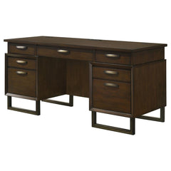 Marshall Brown Credenza Desk - furniture place usa