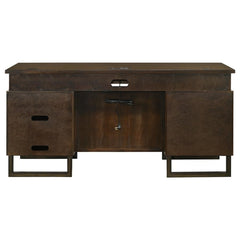 Marshall Brown Credenza Desk - furniture place usa