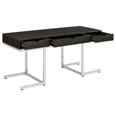 Noorvik Brown 3 Pc Desk Set - furniture place usa