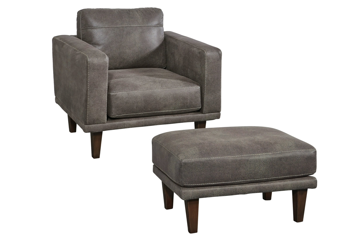 Arroyo Chair and Ottoman - furniture place usa